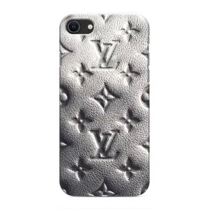 Текстурний Чохол Louis Vuitton для Айфон SE (2020) (Бежевий ЛВ)