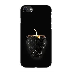 Чехол с изображением вкусной еды для iPhone SE (2020) (Чёрная клубника)