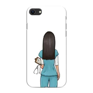 Силиконовый бампер (Работники) на iPhone SE (2020) (Доктор)