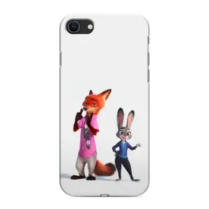 Силіконовий чохол з принтом Зоотрополіс для iPhone SE (2020) (Джуді і Нік)