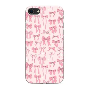 Чехол с рисунком «Фон бантики» для iPhone SE (2020)