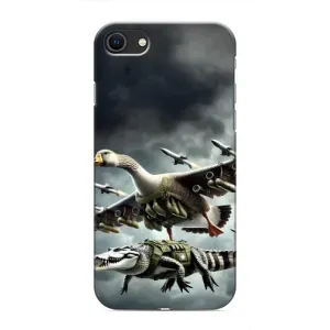 Чехол с рисунком «Гусини и крокодило» для iPhone SE (2020)