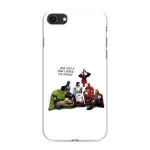 Чехол с рисунком «Иисус супергерой» для iPhone SE (2020)