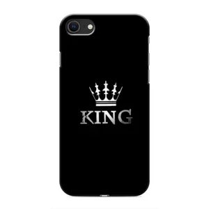 Чохол (Корона на чорному фоні) для Айфон SE (2020) (KING)