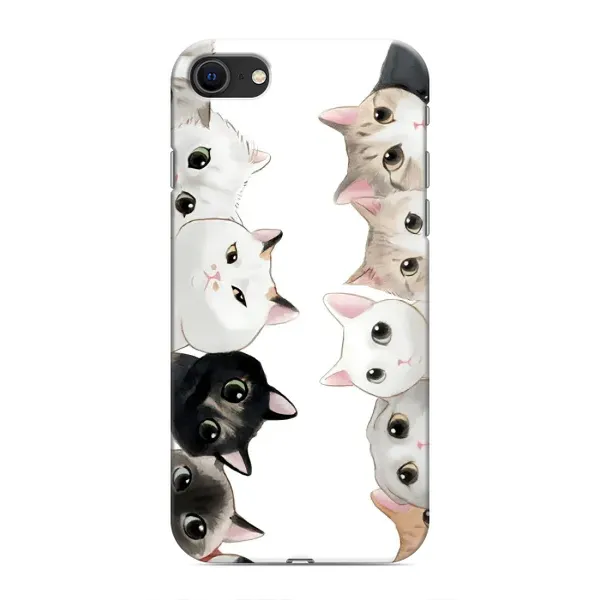 Чехол с рисунком «Коты» для iPhone SE (2020)