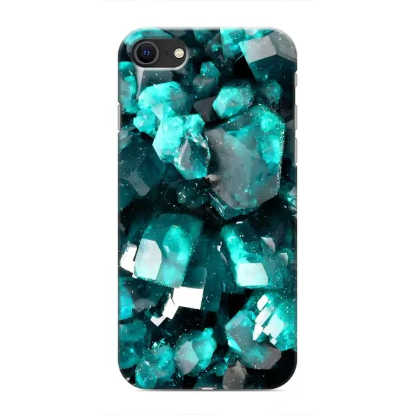 Чехол с рисунком «Кристалы» для iPhone SE (2020)