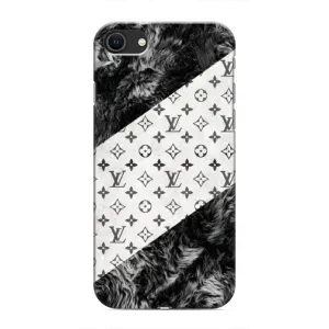 Чохол Стиль Louis Vuitton на iPhone SE (2020) (LV на білому)