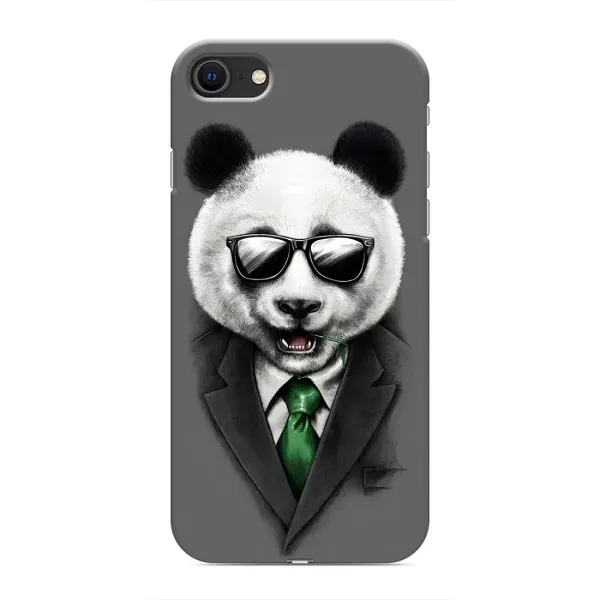 Чехол с рисунком «Панда в очках» для iPhone SE (2020)