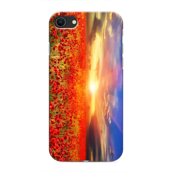 Чехол с рисунком «Поле тюльпанов» для iPhone SE (2020)