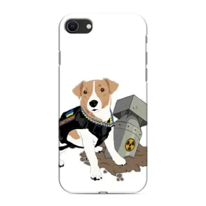 Чехол с принтом Собаки Патрон для iPhone SE (2020) (Пёс Патрон с ракетой)