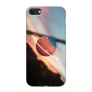 Чохол (ТПУ) з планетами на iPhone SE (2020) (Сатурн)
