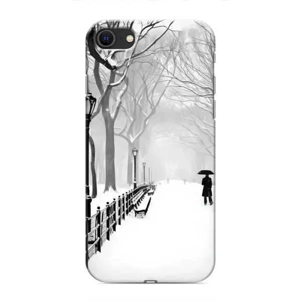 Чехол с рисунком «Снегом замело» для iPhone SE (2020)
