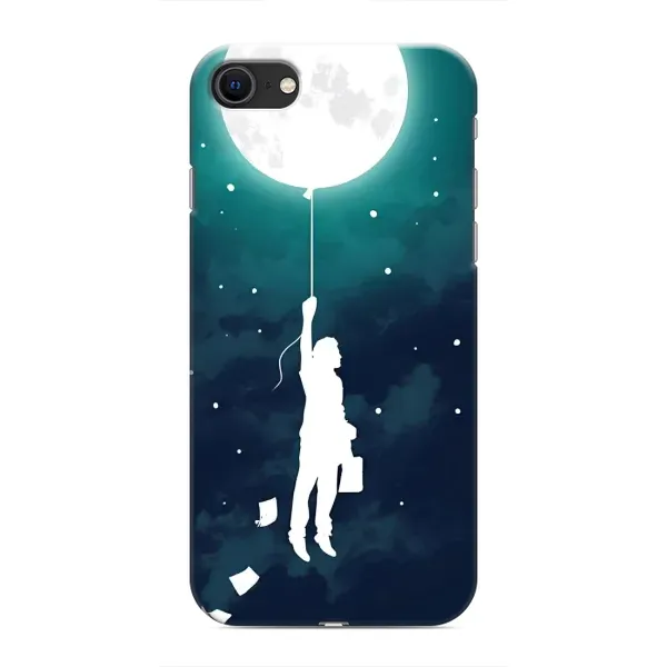 Чехол с рисунком «To The moon» для iPhone SE (2020)