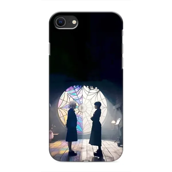 Чехол с рисунком «Уэнсдей и Энди» для iPhone SE (2020) Чехол с рисунком «Уэнсдей и Энди» для iPhone SE (2020)