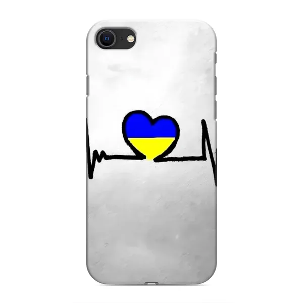 Чехол с рисунком «Украинская кардиограмма» для iPhone SE (2020) Чехол с рисунком «Украинская кардиограмма» для iPhone SE (2020)
