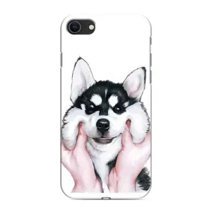Бампер для iPhone SE (2020) з картинкою "Песики" (Собака Хаскі)