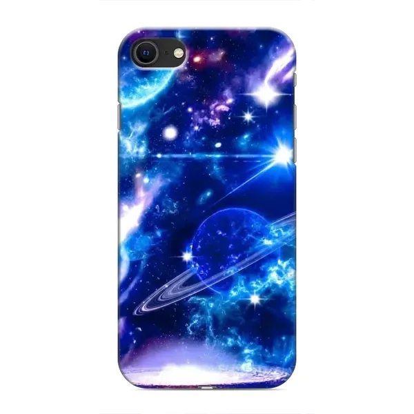 Чехол с рисунком «Яркий космос» для iPhone SE (2020)