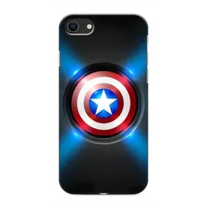 Чехол с Щитом Капитана Америки на iPhone SE (2020) (Яркий Щит Капитана)