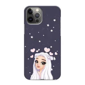 Чехол Стильные девушки на iPhone 11 Pro Max (Девушка и сердечки)