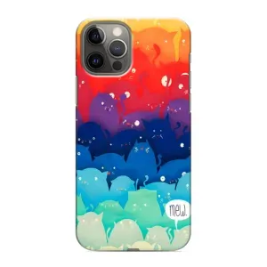 Силиконовый чехол с котиком для iPhone 11 Pro Max (Mew)