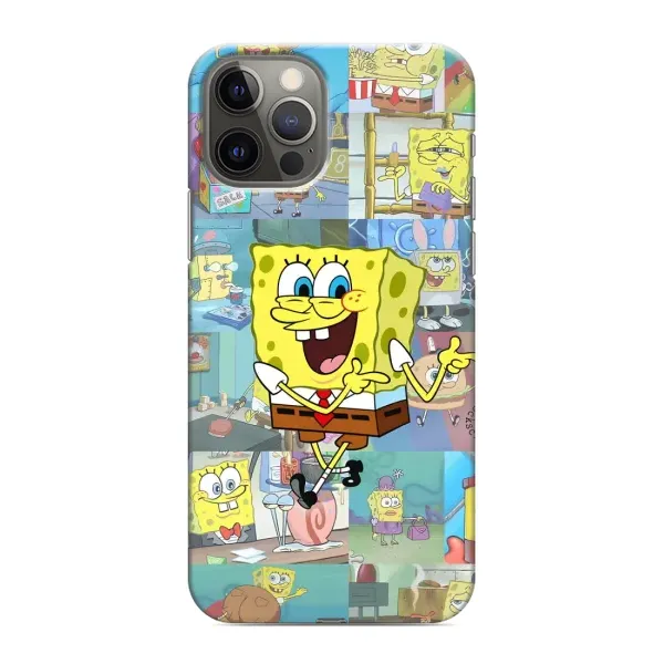 Чехол с рисунком «Радостный Спанч Боб» для iPhone 11 Pro Max