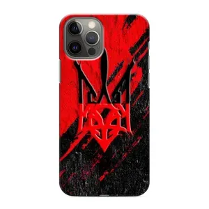 Чехлы УПА (Красно-Чёрный) на iPhone 11 Pro (Герб в цвете УПА)