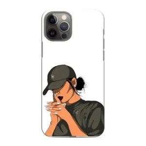 Силіконовый Чохол на iPhone 11 Pro з картинкой Модных девушек (У зеленому)