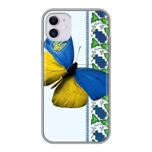 Чохол з Українською символікою на Айфон 11 (Метелик)