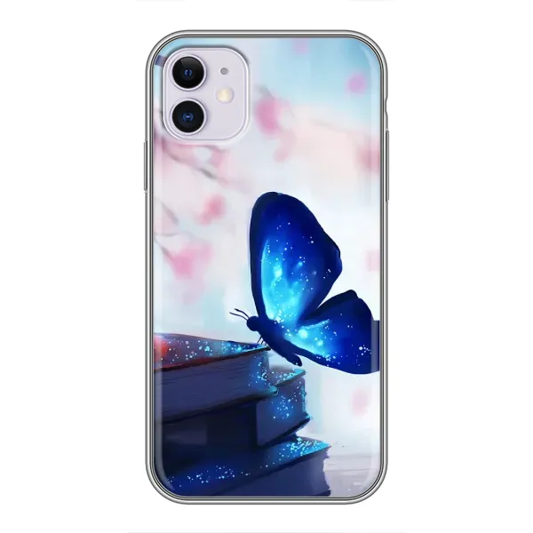 Чохол з малюнком «Метелик синій» для iPhone 11