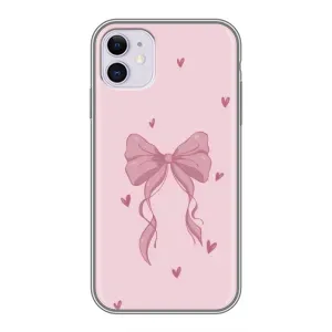 Чохол банти для iPhone 11 (Бант на рожевому)