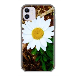 Чехол с ромашками на iPhone 11 (Белая ромашка)