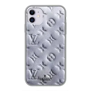 Текстурний Чохол Louis Vuitton для Айфон 11 (Білий ЛВ)