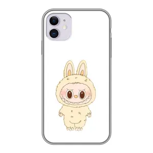 Чохол з принтом Лабубу для iPhone 11 (Бежевий Лабубу)