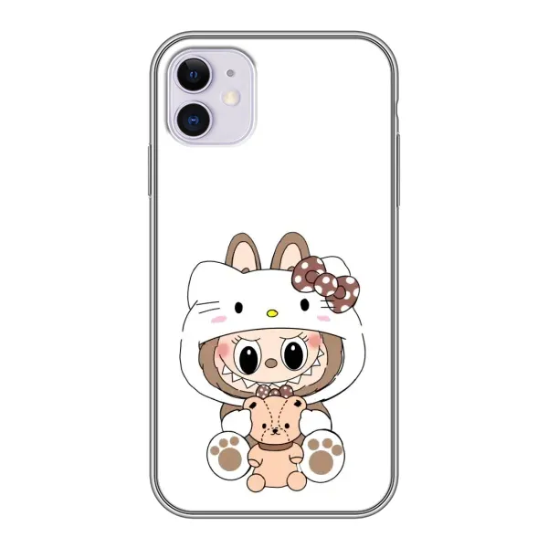 Чохол з малюнком «Білий Лабубу» для iPhone 11 Чохол з малюнком «Білий Лабубу» для iPhone 11