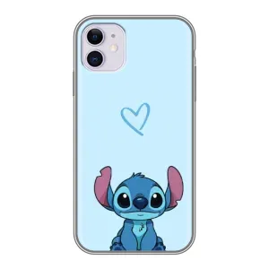Чохол з малюнком Стіч для iPhone 11 (Блакитний Стіч)