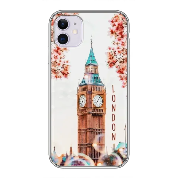 Чохол з малюнком «Годинник Лондон» для iPhone 11 Чохол з малюнком «Годинник Лондон» для iPhone 11