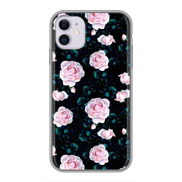 Чехол с рисунком «Чайные розы» для iPhone 11 Чехол с рисунком «Чайные розы» для iPhone 11
