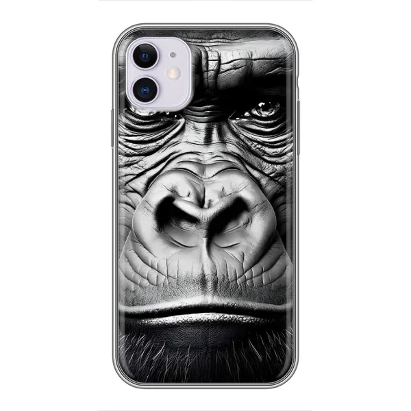 Чехол с рисунком «Черная обезьяна» для iPhone 11 Чехол с рисунком «Черная обезьяна» для iPhone 11