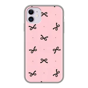 Чохол банти для iPhone 11 (Чорні бантики)