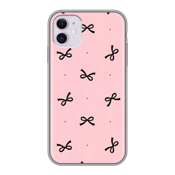 Чехол с рисунком «Черные бантики» для iPhone 11 Чехол с рисунком «Черные бантики» для iPhone 11