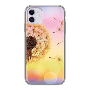 Силиконовый Чехол с одуванчиками на iPhone 11 (Цветок-одуванчик)