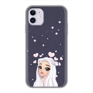 Чохол Стильні дівчата на iPhone 11 (Дівчина та серця)