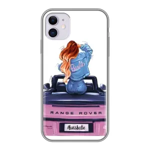 Силіконовый Чохол на iPhone 11 з картинкой Модных девушек (Дівчина на машині)