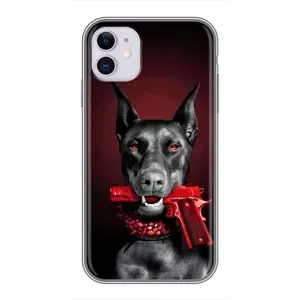 Чохол ДОБЕРМАН для iPhone 11 (Доберман злий)