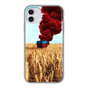 Чехол (TPU) с картинкой "Лого Пабг" на Айфон 11 (Дроп)
