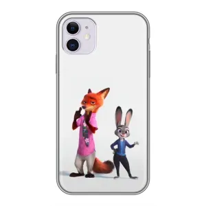 Силіконовий чохол з принтом Зоотрополіс для iPhone 11 (Джуді і Нік)