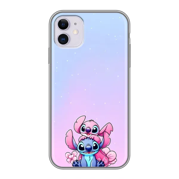 Чехол с рисунком «Энджл и Стич» для iPhone 11 Чехол с рисунком «Энджл и Стич» для iPhone 11