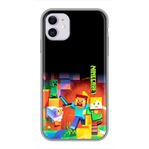 Чехол с рисунком «Герой Майнкрафт» для iPhone 11 Чехол с рисунком «Герой Майнкрафт» для iPhone 11