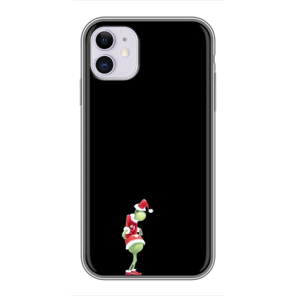 Чехол с рисунком «Гринч на чорном» для iPhone 11 Чехол с рисунком «Гринч на чорном» для iPhone 11