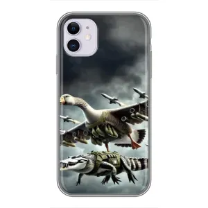 Чохол з мемами траралело тралала для iPhone 11 (Гусіні і крокоділо)